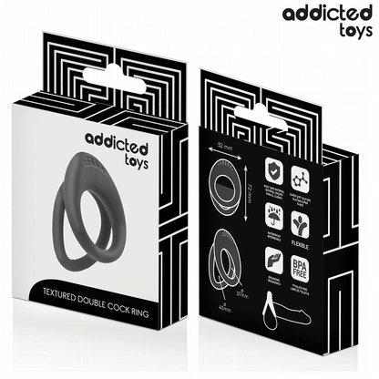 ADDICTED TOYS - ANELLO PER PENE A DOPPIA TEXTURE