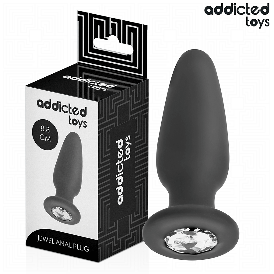 ADDICTED TOYS - BALL PLUG WITH JEWEL SIZE S 8.8 CM