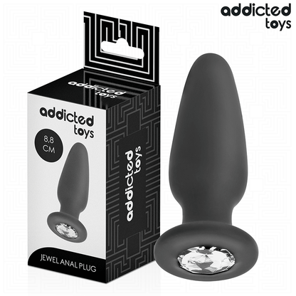 ADDICTED TOYS - BALL PLUG WITH JEWEL SIZE S 8.8 CM
