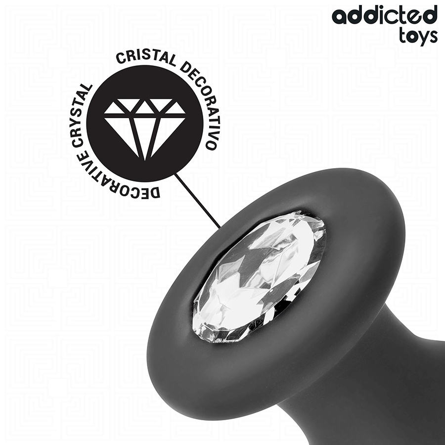 ADDICTED TOYS - BALL PLUG WITH JEWEL SIZE S 8.8 CM