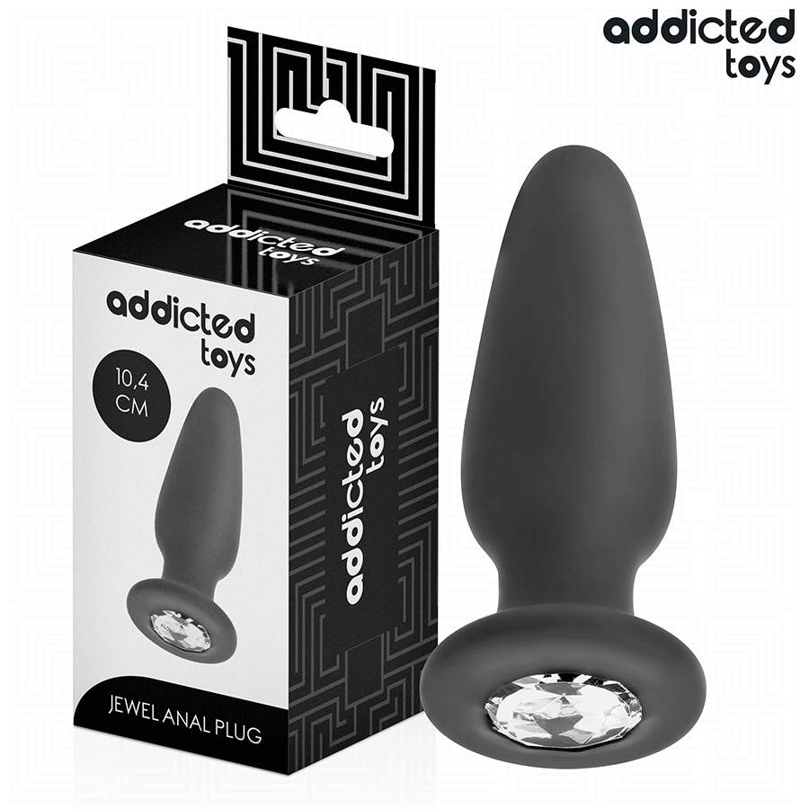 ADDICTED TOYS - BUTT PLUG WITH JEWEL SIZE M 10.4 CM