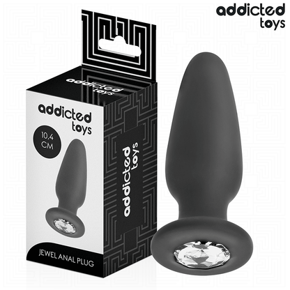 ADDICTED TOYS - BUTT PLUG WITH JEWEL SIZE M 10.4 CM
