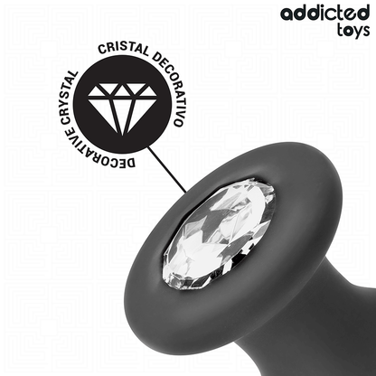 ADDICTED TOYS - BUTT PLUG WITH JEWEL SIZE M 10.4 CM