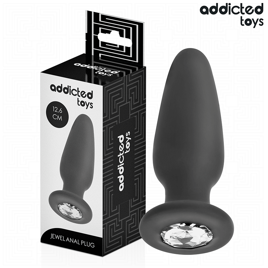 ADDICTED TOYS - BALL PLUG WITH JEWEL SIZE L 12.6 CM