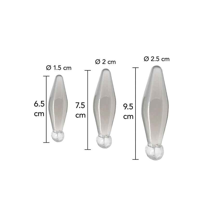 TOYJOY - GIOCO ANALE FINGER RIMMER 3 PEZZI TRASPARENTE