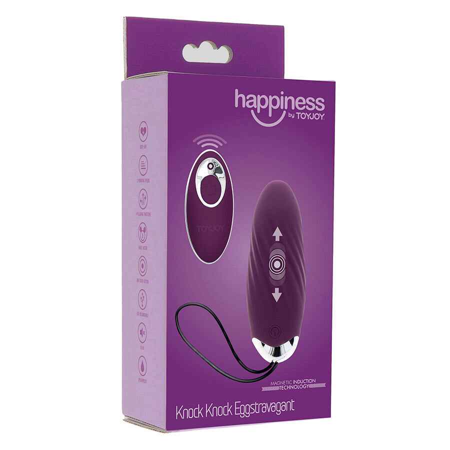 TOYJOY - FELICITÀ KNOCK KNOCK EGGSTAVAGANT VIBRATORE TELECOMANDO VIOLA