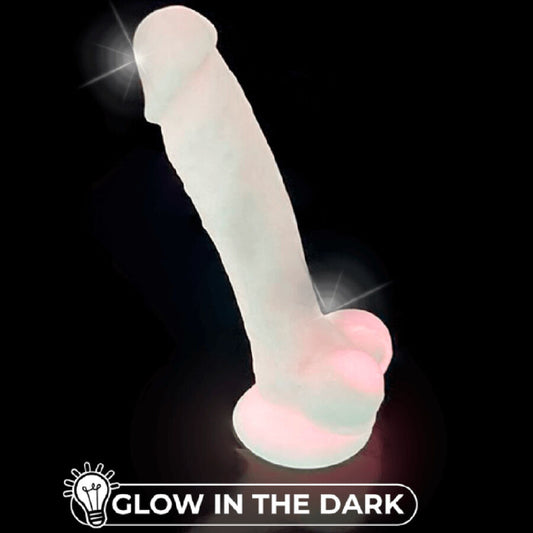 SILEXD - MODELLO 1 PENE REALISTICO SILICONE PREMIUM SILEXPAN ROSA FLUORESCENTE 17,5 CM