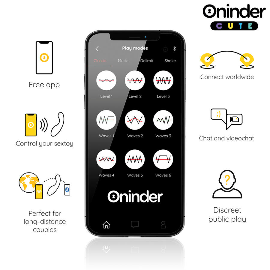 ONINDER CUTE - LOVE BUDDY MASTER G-SPOT VIBRATOR - FREE APP WORLDWIDE