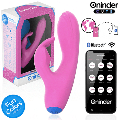 ONINDER CUTE - LOVE BUNNY VIBRATOR FOR G-SPOTS &amp; CLITORIS - FREE APP WORLDWIDE