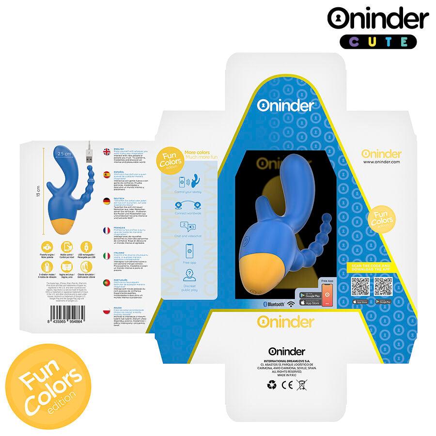 ONINDER CUTE - LOVE 3 SOME TRIPLE VIBRATOR - FREE APP WORLDWIDE