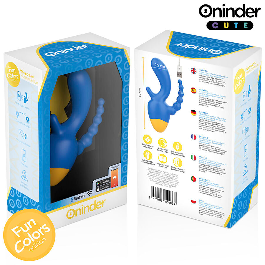 ONINDER CUTE - LOVE 3 SOME TRIPLE VIBRATOR - FREE APP WORLDWIDE