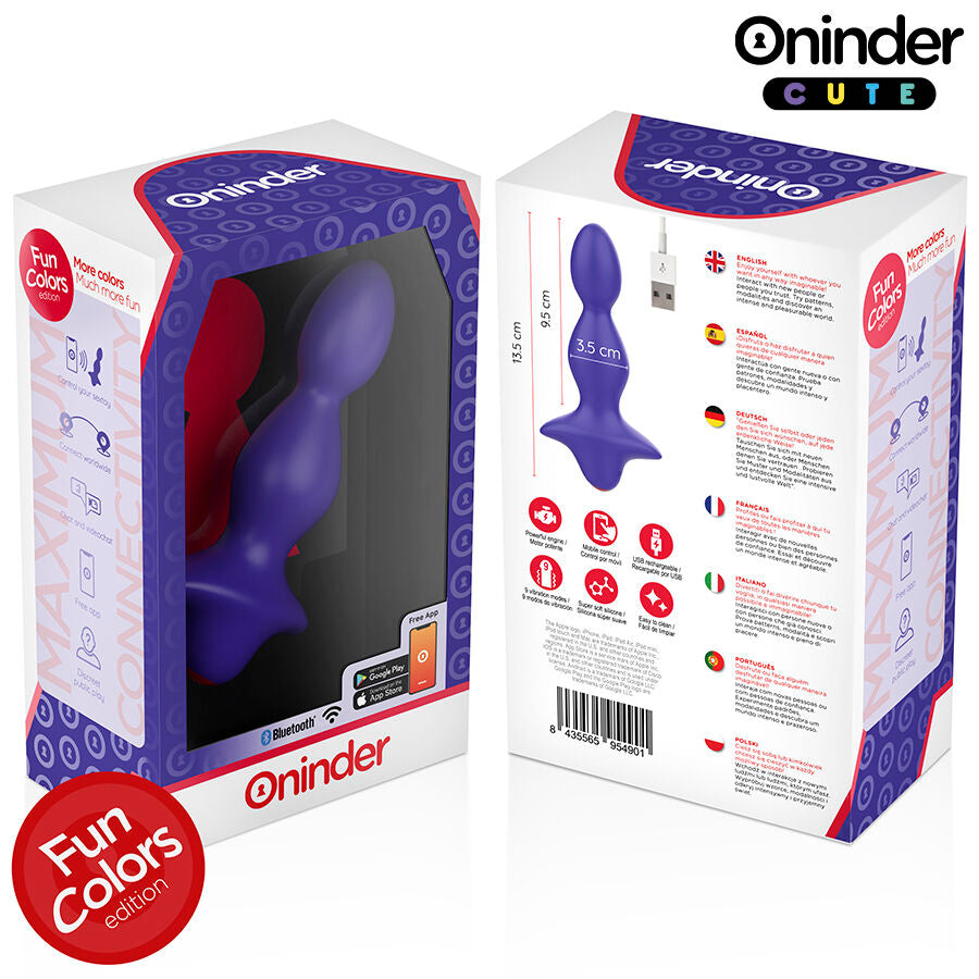 ONINDER CUTE - LOVE BUTT VIBRATING ANAL DILATOR - FREE APP WORLDWIDE