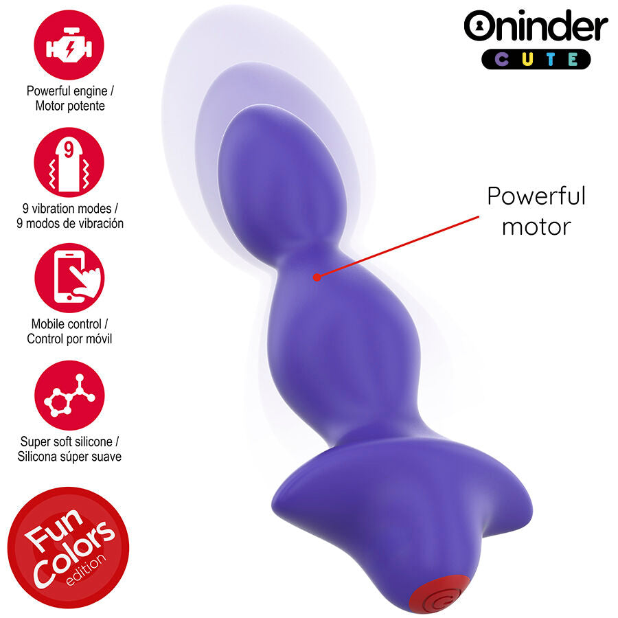 ONINDER CUTE - LOVE BUTT VIBRATING ANAL DILATOR - FREE APP WORLDWIDE