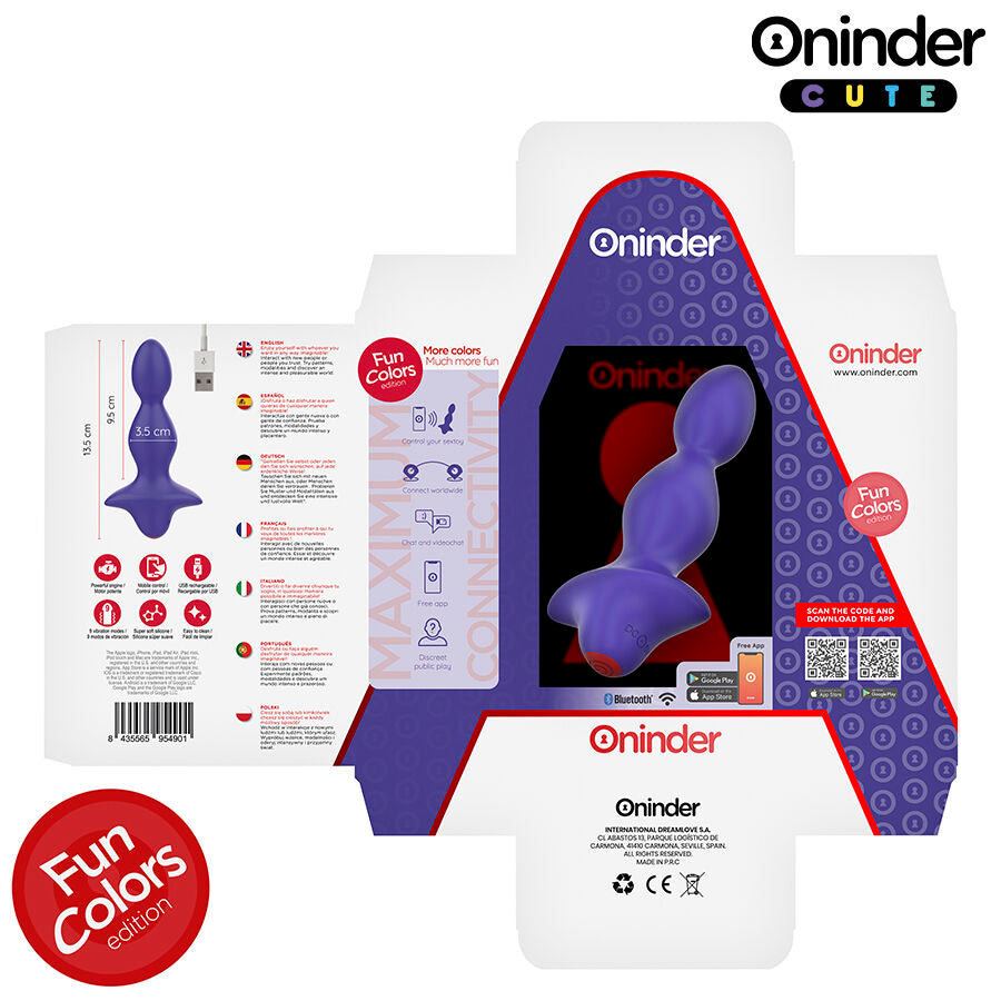 ONINDER CUTE - LOVE BUTT VIBRATING ANAL DILATOR - FREE APP WORLDWIDE