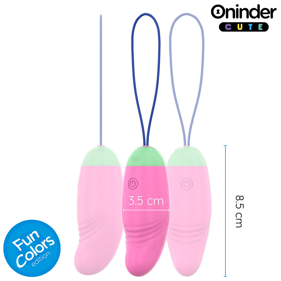 ONINDER CUTE - 360° VIBRO-ROTATING SILICONE EGG FOR LOVE AND PLEASURE - FREE APP WORLDWIDE