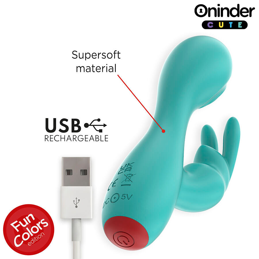 ONINDER CUTE - LOVE BUNNY G-SPOT CLITORAL VIBRATOR - FREE APP WORLDWIDE