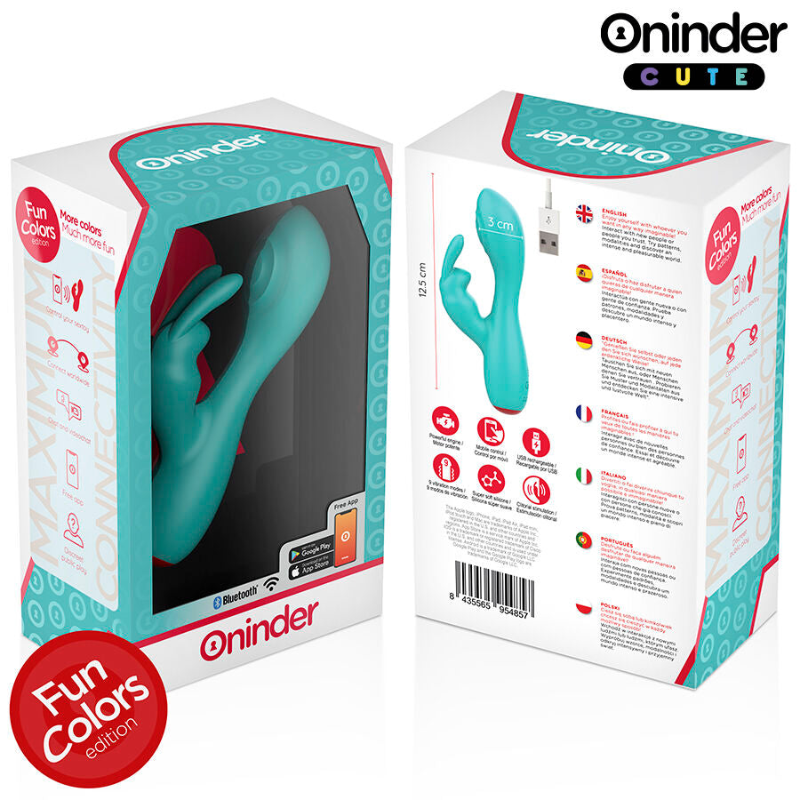 ONINDER CUTE - LOVE BUNNY G-SPOT CLITORAL VIBRATOR - FREE APP WORLDWIDE