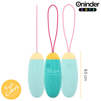 ONINDER CUTE - SILICONE ROTATING VIBRATING EGG WITH GEM FOR LOVE AND PLEASURE - FREE APP WORLDWIDE
