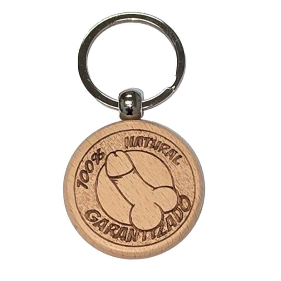DIABLO PICANTE - PORTACHIAVI IN LEGNO A FORMA DI PENE