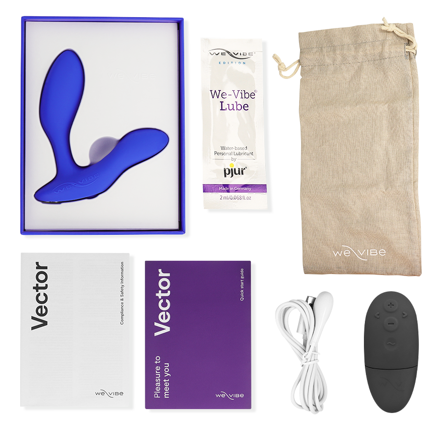 WE-VIBE - VECTOR+ BLUE PROSTATE MASSAGER - 3
