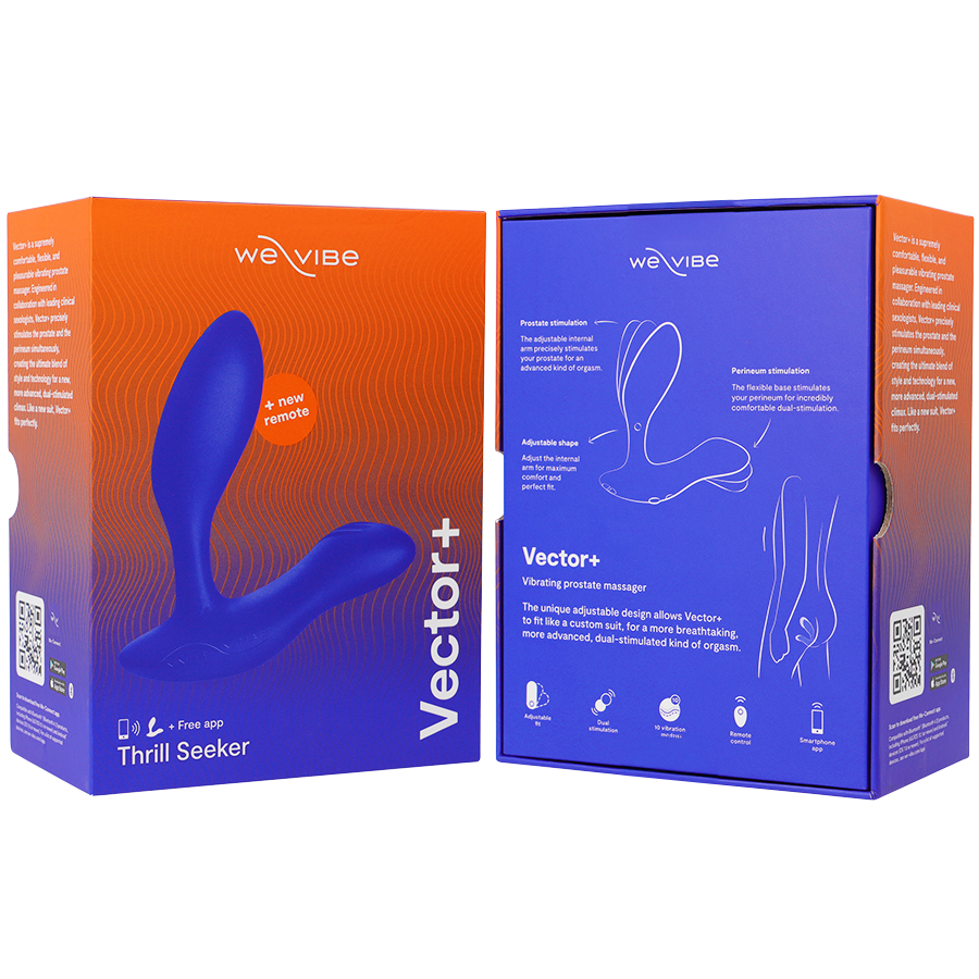 WE-VIBE - VECTOR+ BLUE PROSTATE MASSAGER - 7