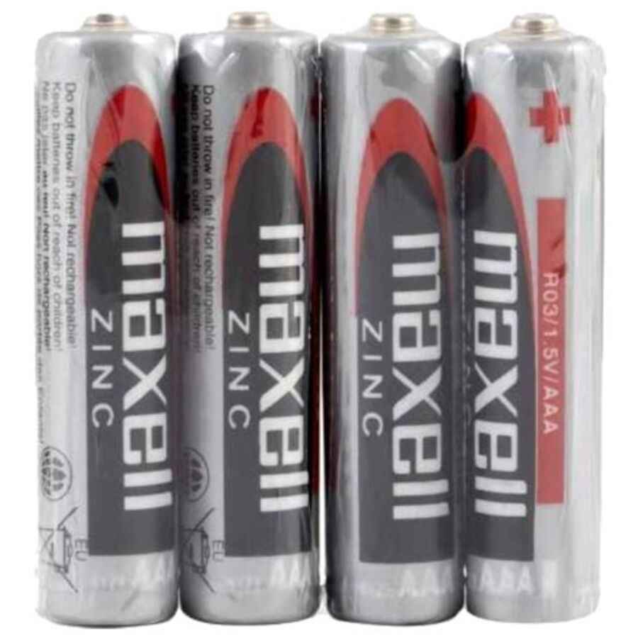 MAXELL - BATTERIA SALINA MANGANESO AAA R03 RETRATTILE*4