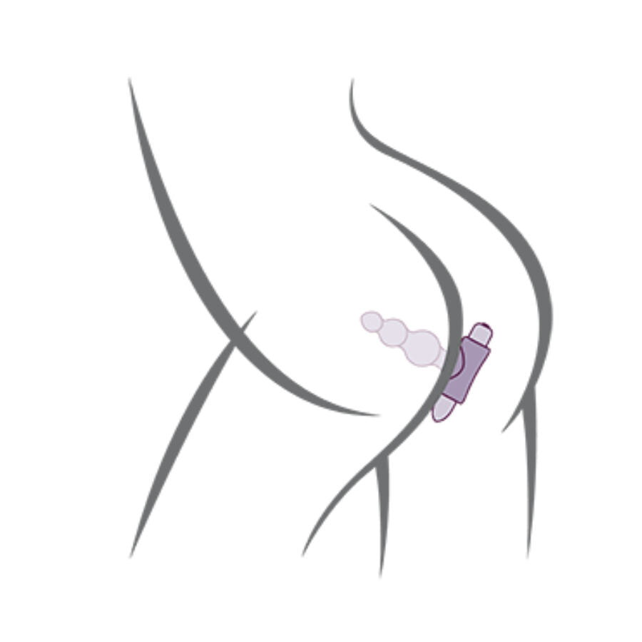 ROCKS-OFF - PETITE SENSATIONS BUBBLES ANAL PLUG VIBRATOR BLACK