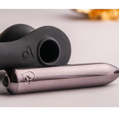 ROCKS-OFF - RO-ZEN RRO BLACK VIBRATING COCK RING BUTTER PLUG