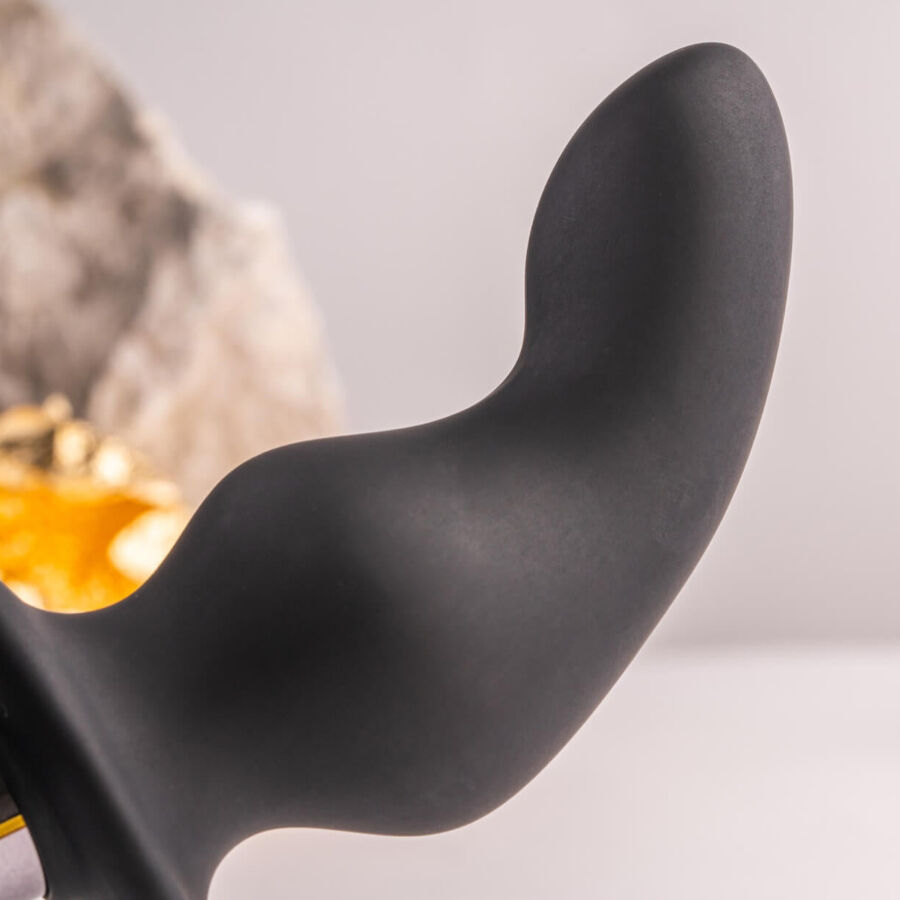 ROCKS-OFF - RO-ZEN RRO BLACK VIBRATING COCK RING BUTTER PLUG