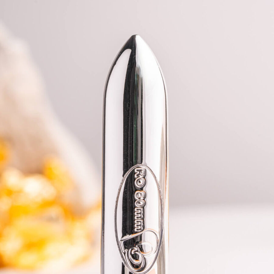ROCKS-OFF - RO-80 VIBRATING BULLET CHROME SILVER