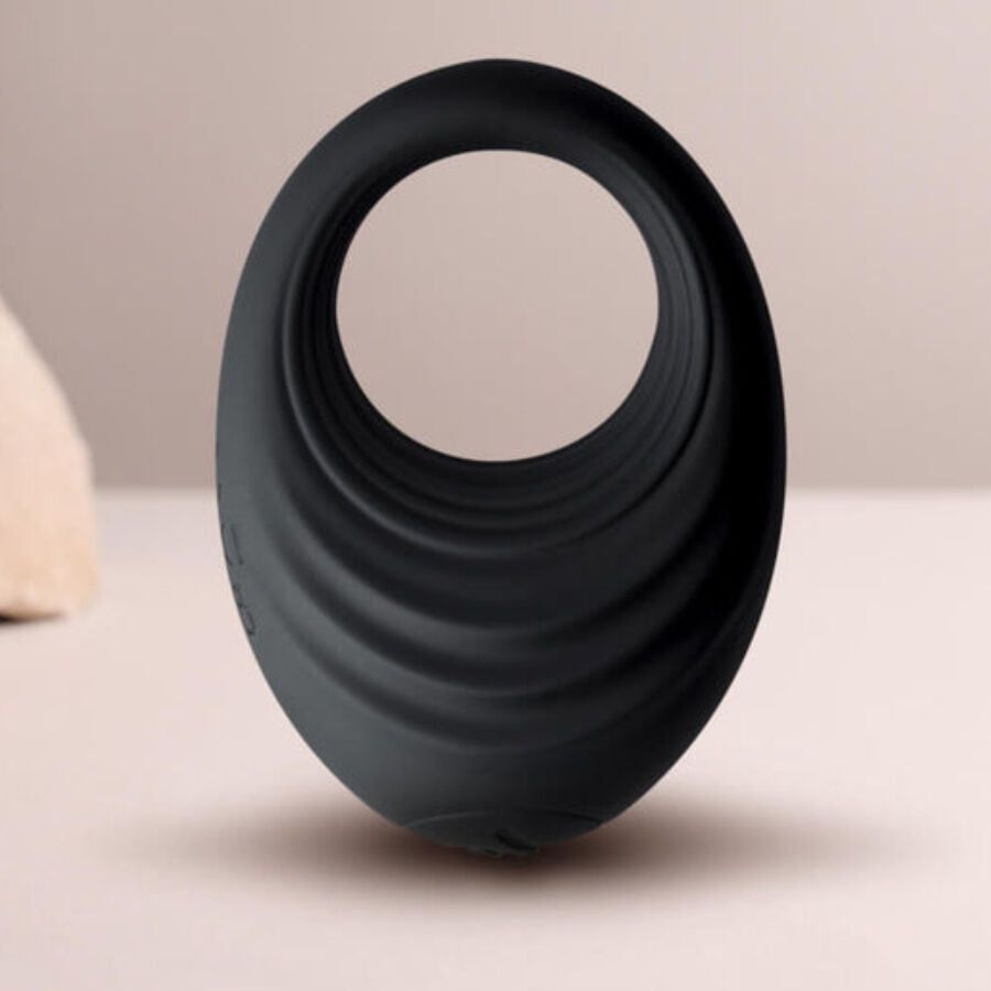 ROCKS-OFF - BLACK SPIRE VIBRATING COCK RING