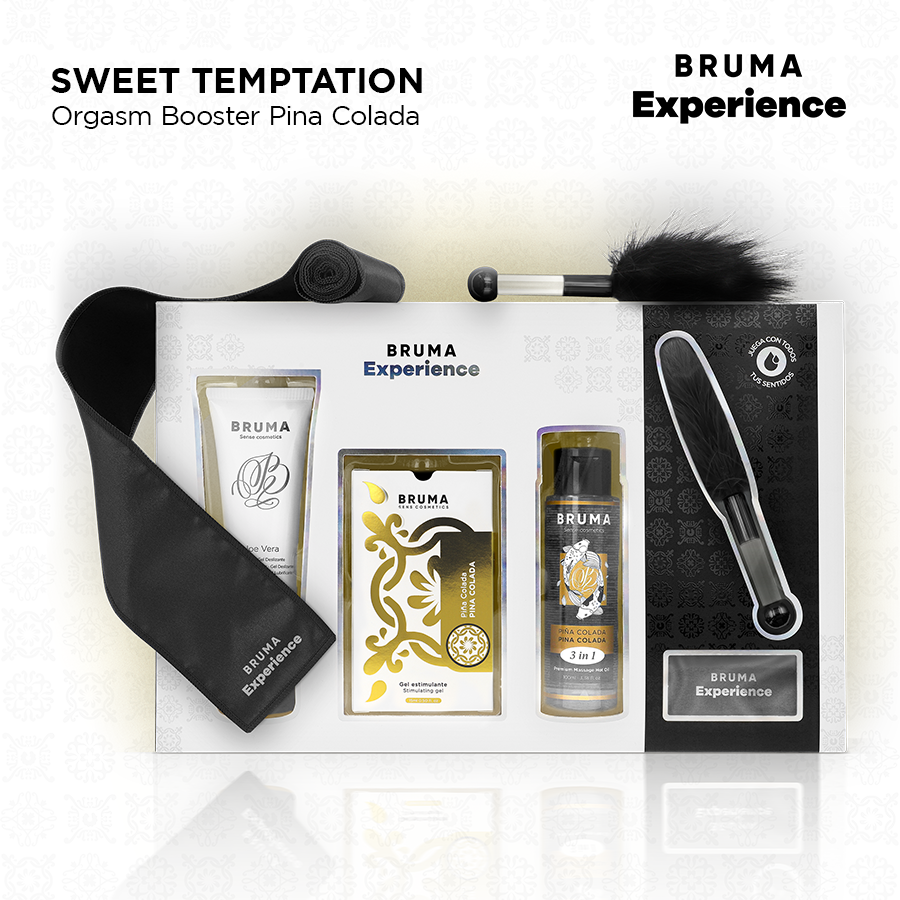 BRUMA XPERIENCE - SWEET PINA COLADA TEMPTATION PACKAGE WITH ORGASM ENHANCER
