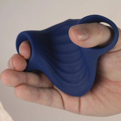 ROCKS-OFF - PALM BLUE FLEXIBLE VIBRATING MASTURBATOR