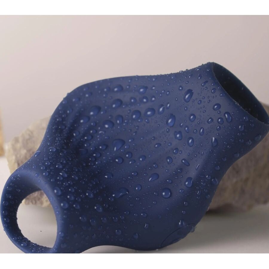 ROCKS-OFF - PALM BLUE FLEXIBLE VIBRATING MASTURBATOR