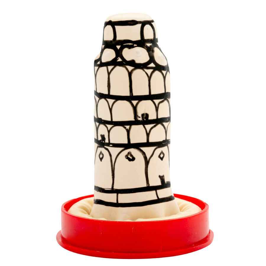 CONDOMERIE - PRESERVATIVI NOVITÀ DIPINTI A MANO TORRE DI PISA