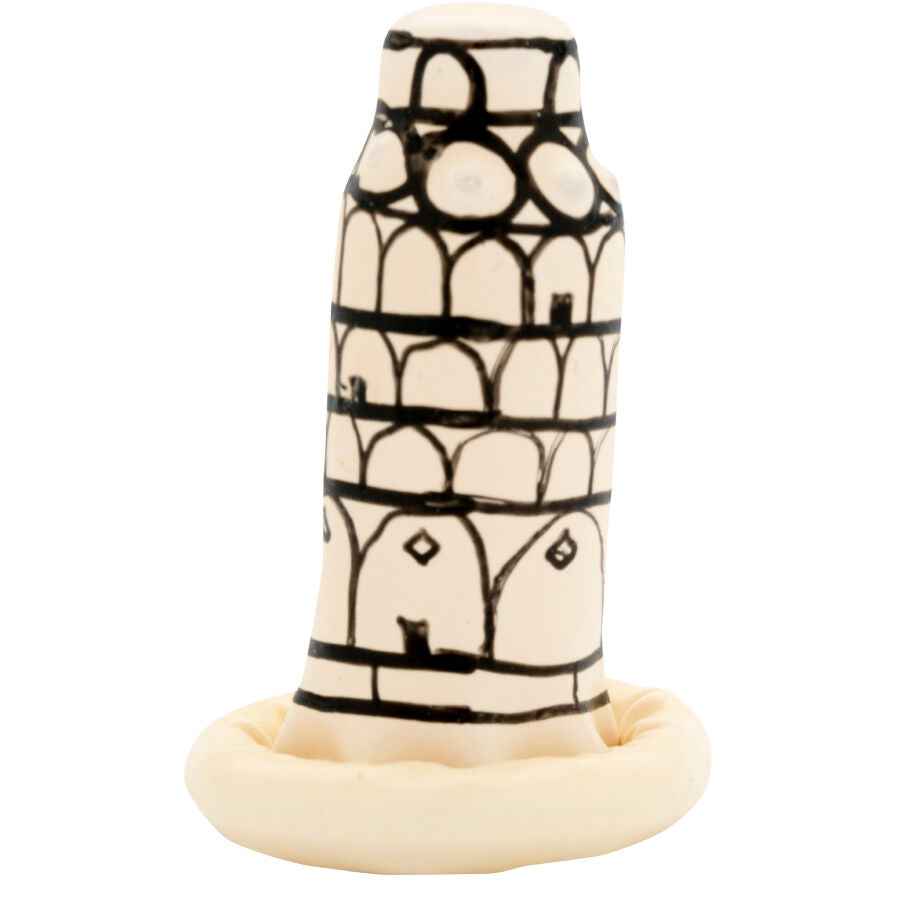 CONDOMERIE - PRESERVATIVI NOVITÀ DIPINTI A MANO TORRE DI PISA