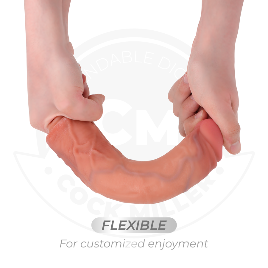 COCK MILLER - REALISTIC DILDO WITH SUCTION CUP AND VIBRATION WITH REMOTE CONTROL 21.5 CM