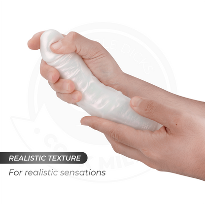 COCK MILLER - DILDO WITH SUCTION CUP, LIGHTS AND VIBRATION WITH REMOTE CONTROL WHITE 21.5 CM