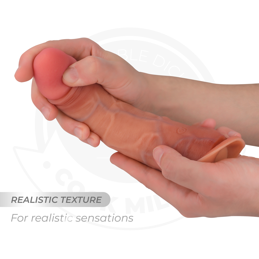 COCK MILLER - REALISTIC DILDO WITH SUCTION CUP AND REMOTE CONTROL VIBRATION 19.5 CM