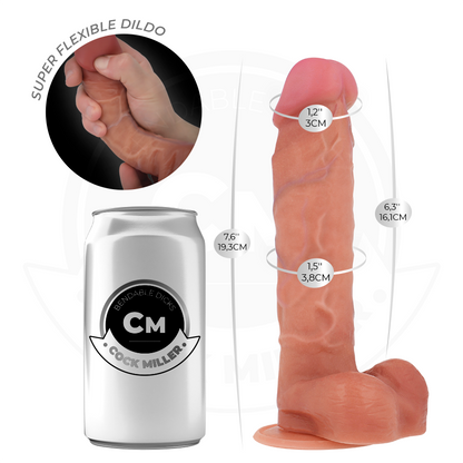 COCK MILLER - HYPER-REALISTIC ARTICULATING DILDO 19.3 CM