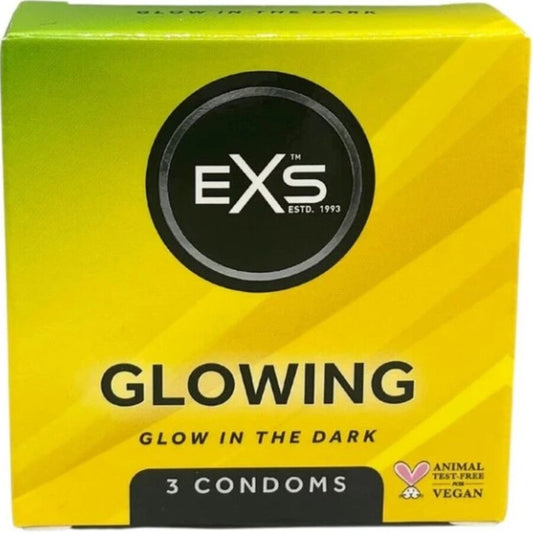 EXS CONDOMS - GLOWN IN THE DARK - 1