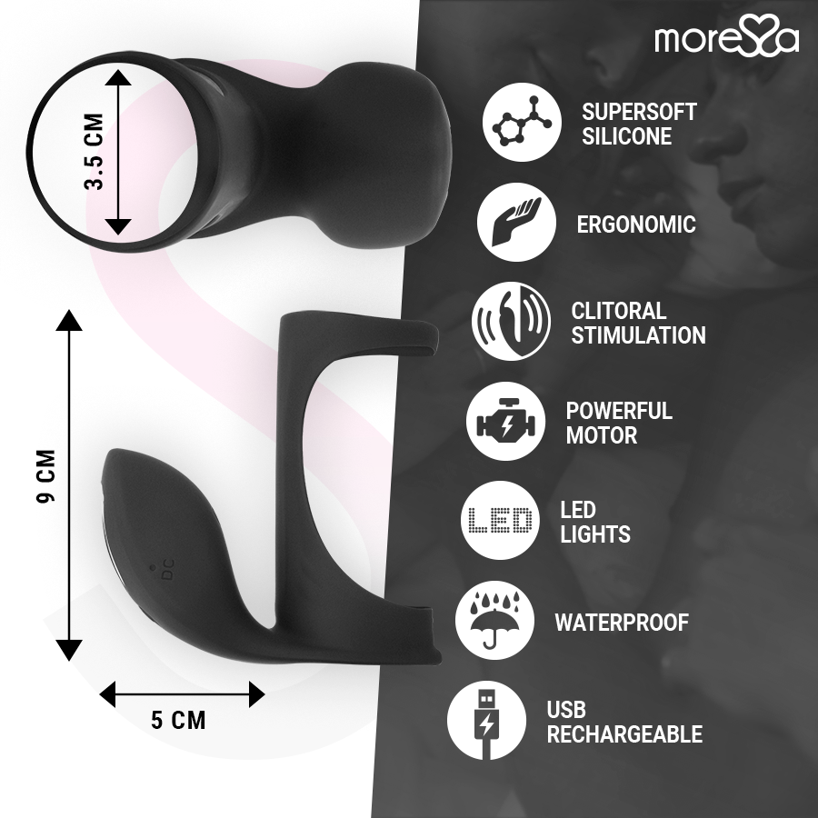 MORESSA - BRANDON VIBRATOR RING WITH COVER - 4
