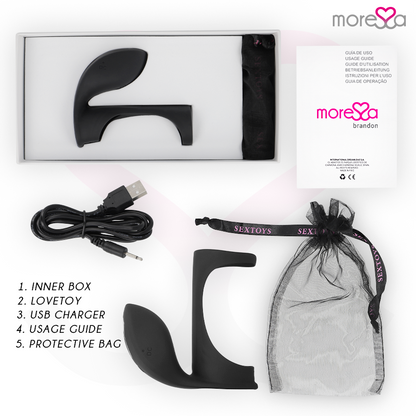 MORESSA - BRANDON VIBRATOR RING WITH COVER - 6