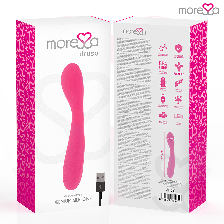 MORESSA - DRUSO PREMIUM RECHARGEABLE SILICONE