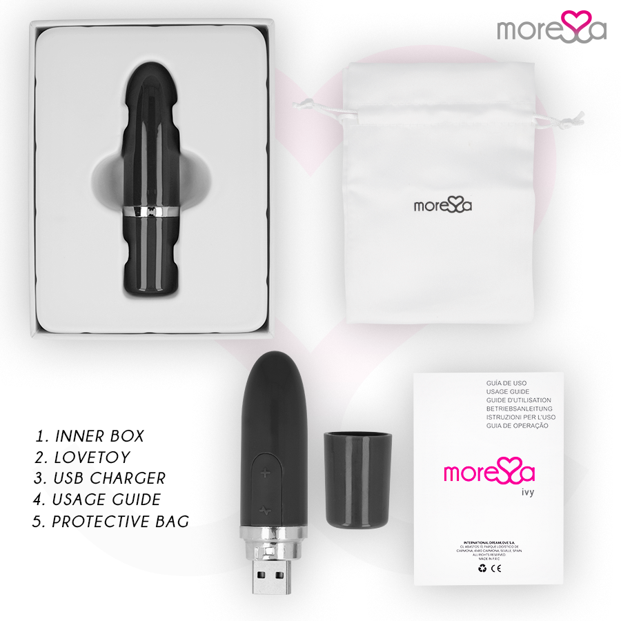 MORESSA - IVY VIBRATOR STIMULATOR TRAVEL BLACK - 6