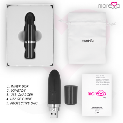 MORESSA - IVY BLACK TRAVEL STIMULATOR VIBRATOR