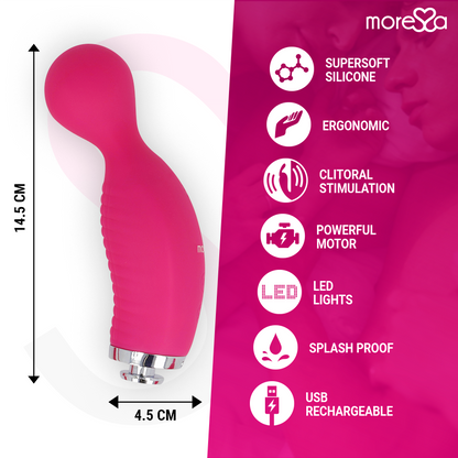 MORESSA - KIRK DUO STIMULATING WAVES + RECHARGEABLE PREMIUM SILICONE MULTI-FUNCTION MASSAGER - 4