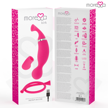 MORESSA - KIRK DUO SUCTION + MULTI-PERFORMANCE MASSAGER IN PREMIUM RECHARGEABLE SILICONE