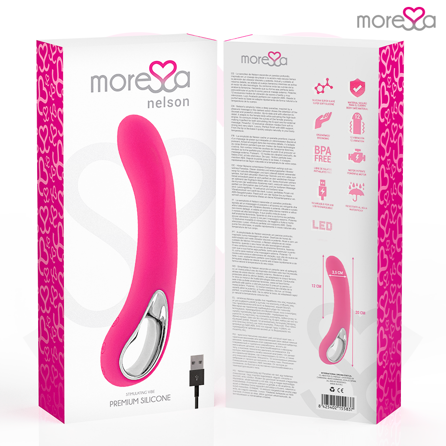 MORESSA - NELSON PREMIUM RECHARGEABLE SILICONE