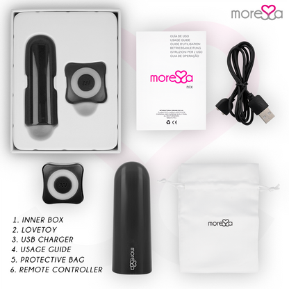 MORESSA - NIX VIBRATOR REMOTE CONTROL BLACK - 6